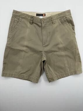 QUICKSILVER mens khaki chino shorts sz 36